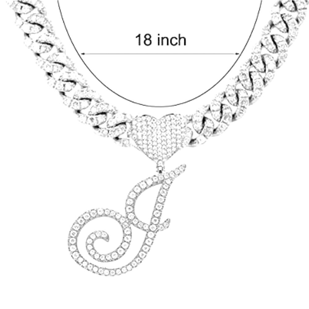 Rhinestones and silver bling “J” necklace! So cute on. It’s 19 inches long.